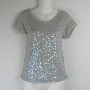 ♥ Express Silver Sequin Stretch Blouse ♥